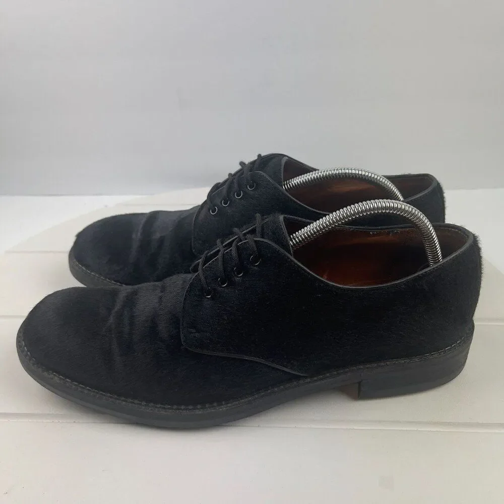 FIERAMOSCA & CO Oxfords Mens Size 11.5 M Black Pony Horse Hair Dress Shoes